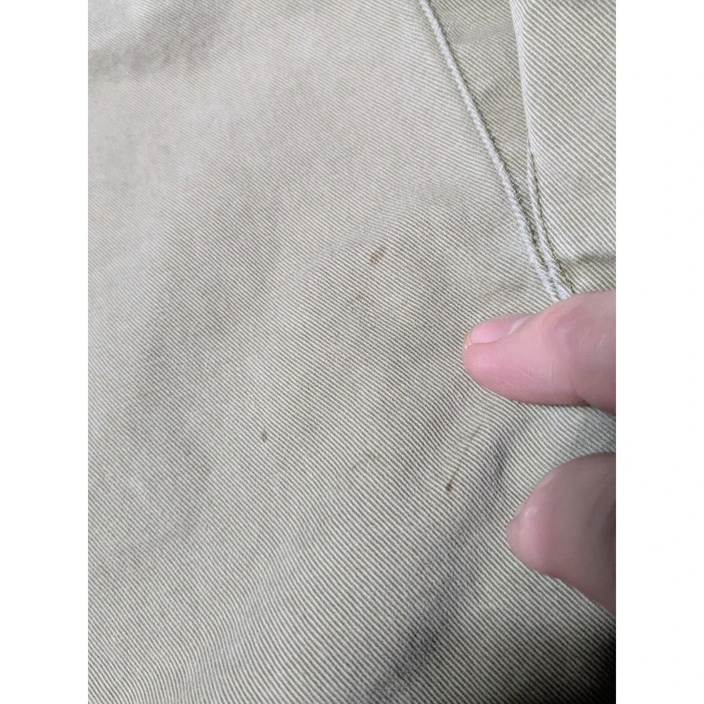 VTG POLO RALPH LAUREN Men 36 Khaki Cotton Wellworn‎ Cargo Shorts